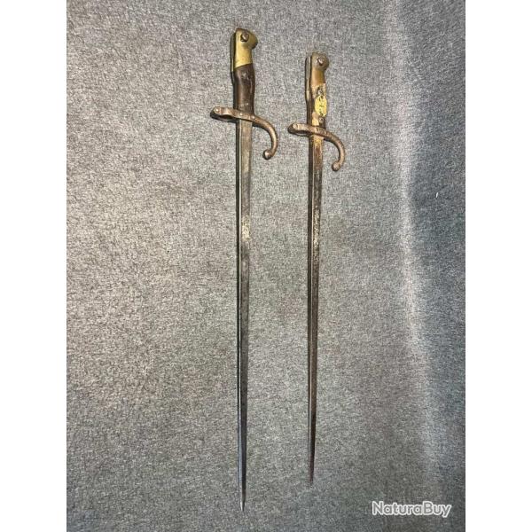 Lot ba�onnette gras divers 1 euro sans prix de r�serve