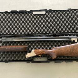 Fusil superpos&eacute; Bentisolli Campione Light     12/76 canon de 71 cm bille d'acier.