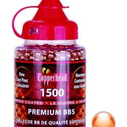 BILLES ACIER CUIVREES COPPERHEAD BB C4.5 X1500. Lot de 2 bouteilles