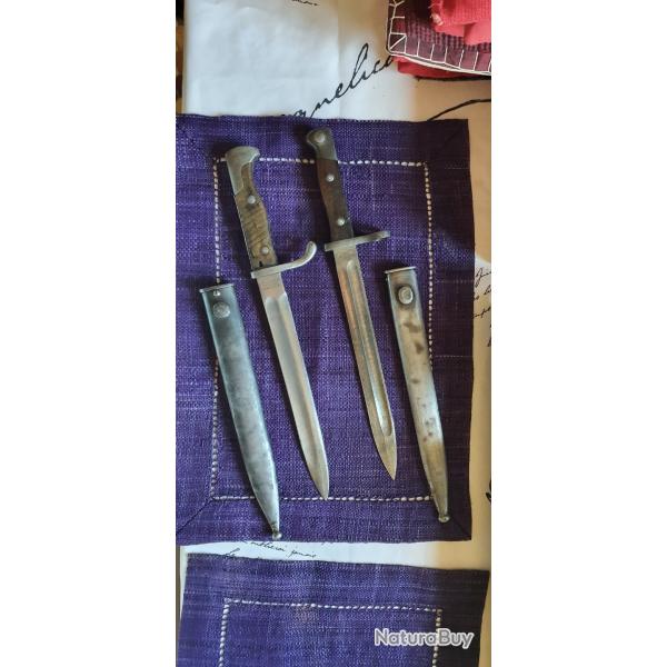 Lot de 2 Ba�onnettes Turques 1914 ?