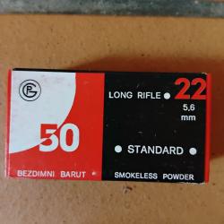 Bo&icirc;te de cartouche 22 long rifle yougoslave collector