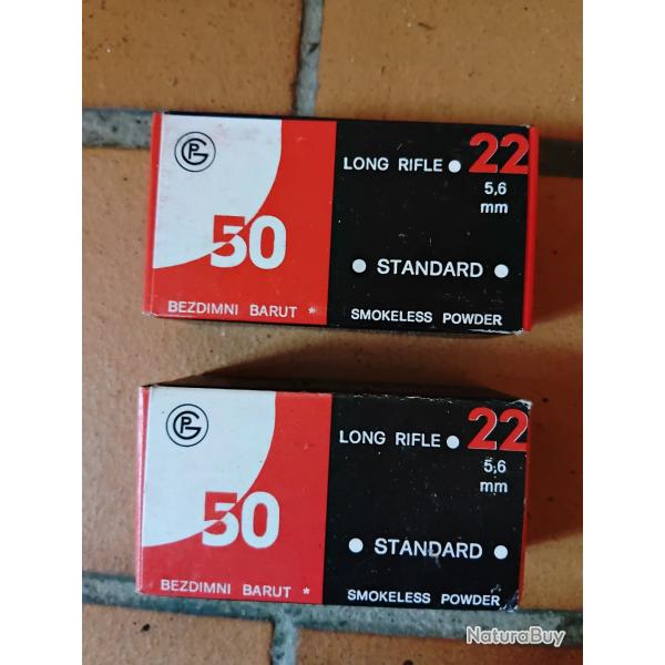 Lot 2 bo�tes de cartouches 22 lr de collection yougoslave