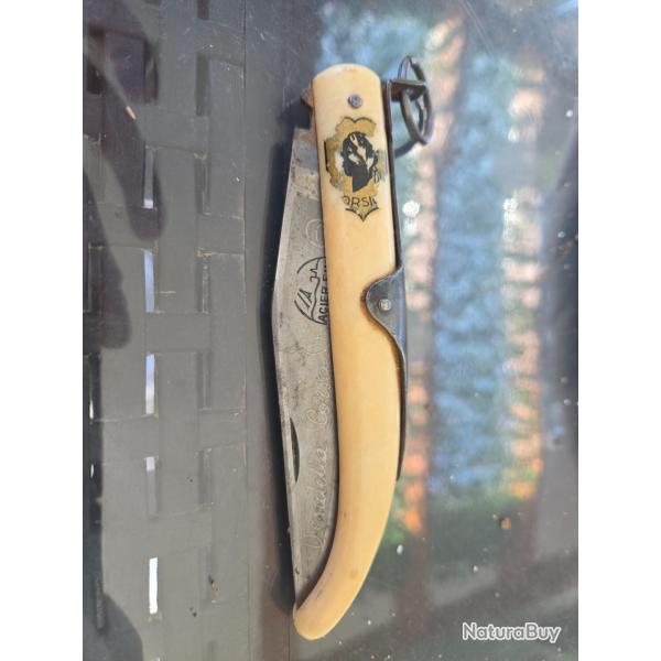 Couteau corse ancien lune acier