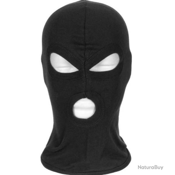 Cagoule 3 trous Noire - 10901A - MFH