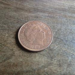 monnaie &eacute;lisabeth II 2 pence 2009