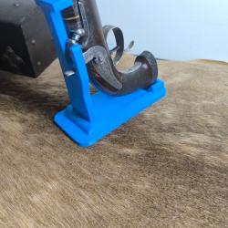 Support pistolet pliant bleu