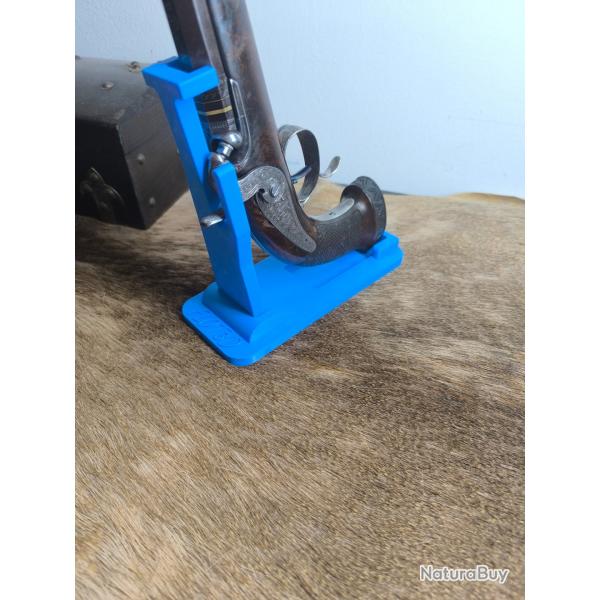 Support pistolet pliant bleu