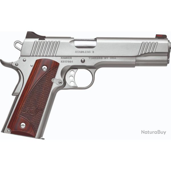 Pistolet Kimber 1911 - Stainless II - Cal. 45 ACP - Canon 5'' - Inox
