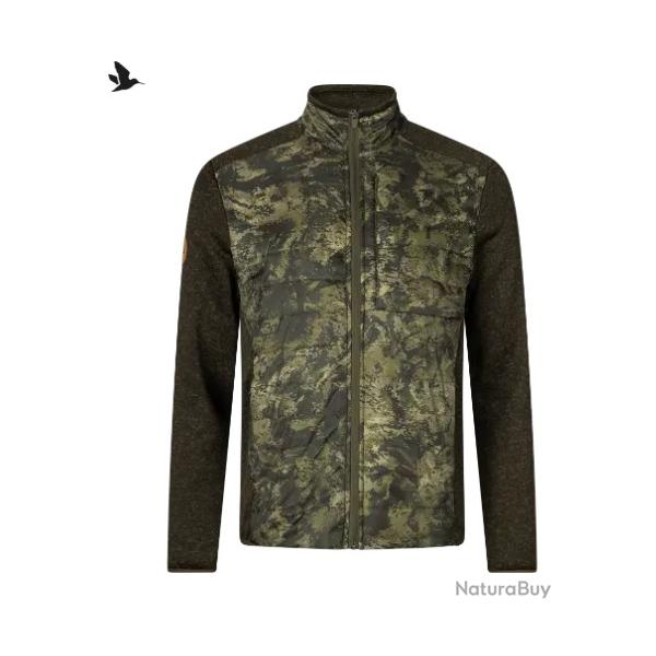 Destockage - Veste Seeland Th�o Hybrid Camo  coloris: Pine green/In vis green