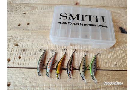 Lot de 6 leurres durs SMITH + boite SMITH petite - Leurres durs Truite (14646033