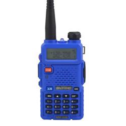 Baofeng UV-5R Talkie-Walkie Bi-Bande VHF/UHF 136-174 & 400-520 MHz 5W Pack Complet BLEU