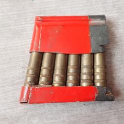 Rare clip de chargement pour fusil Schmidt Rubin Suisse Cartouches manipulation mdle 1918 (M7)