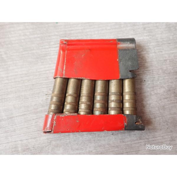 Rare clip de chargement pour fusil Schmidt Rubin Suisse Cartouches manipulation mdle 1918 (M7)