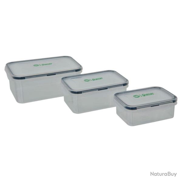 SENSAS SET BOITES �TANCHES 3 PI�CES SENSAS