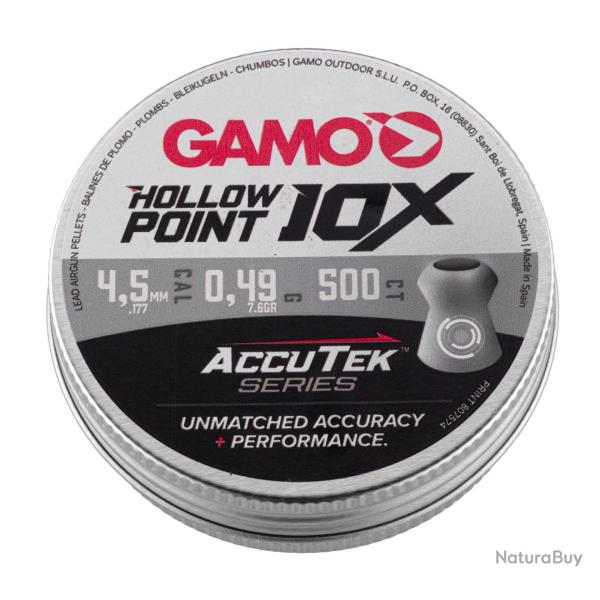 Plombs Gamo Hollow Point Accutek 4.5mm