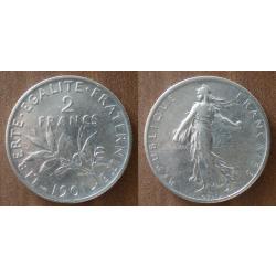 France 2 Francs 1901 Semeuse Piece Argent Europe Franc Frcs Frc Frs