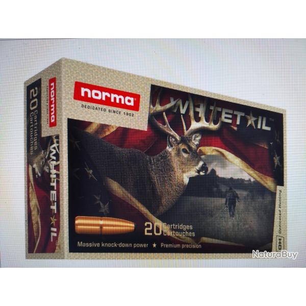 Norma 280 rem 9.7g 150gr whitetail 20 munitions