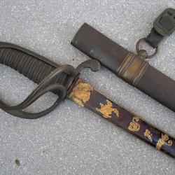 Tr&eacute;s Beau Sabre d'Officier de Cavalerie du Royaume de Sardaigne.