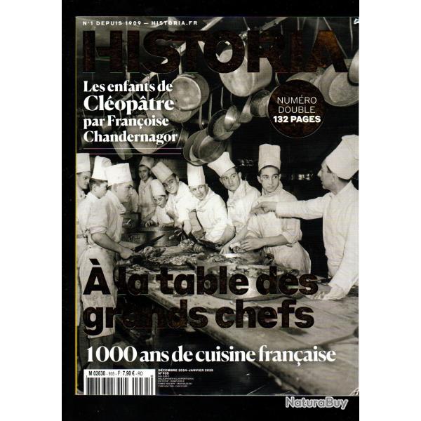 historia 935 2025 , 1000 ans de cuisine fran�aise , livre des morts d'ani, egypte ancienne cl�opatre