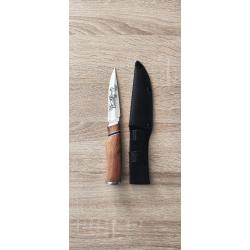 Couteau de Chasse Premium - Acier Inox 4Cr13 - Manche en Bois de Rose - Lame 22,5 cm