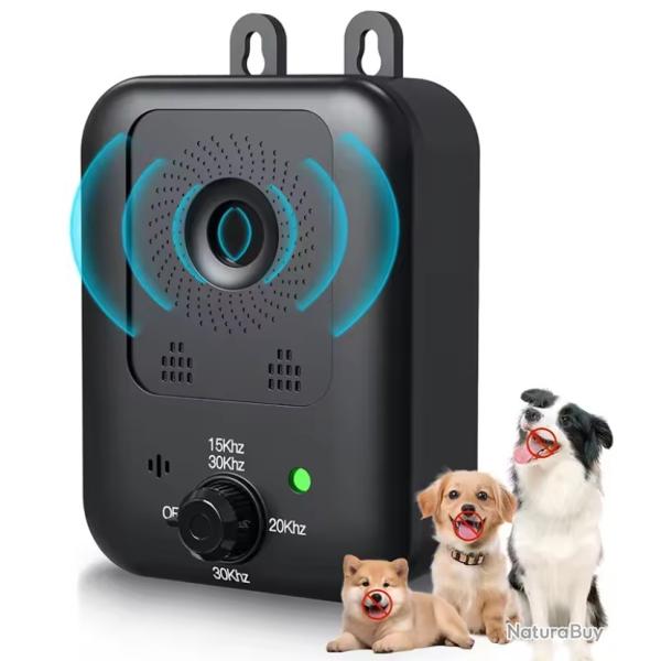 R�pulsif Ultrasonique pour Chien Portable - 30kHz - Rechargeable 1500mAh - Int�rieur / Ext�rieur