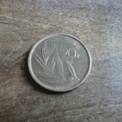 monnaie belgique  20 F  1981