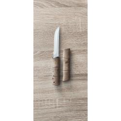 Couteau de Chasse Classique - Acier 440 - Manche Marron - 22,5 cm