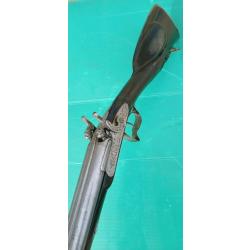 ANCIEN FUSIL A PERCUSSION : GUITTON A NEVERS  . CANON DAMMAS  . PARFAIT FONCTIONNEMENT  .