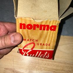 BOITE DE 27 OGIVES NORMA 303 MATCH GRADE  CALIBRE .311  180 GR SOFT POINT