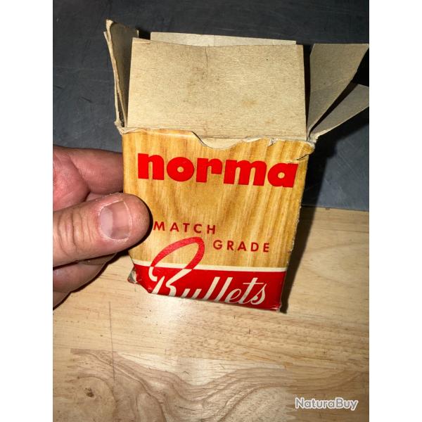 BOITE DE 27 OGIVES NORMA 303 MATCH GRADE  CALIBRE .311  180 GR SOFT POINT