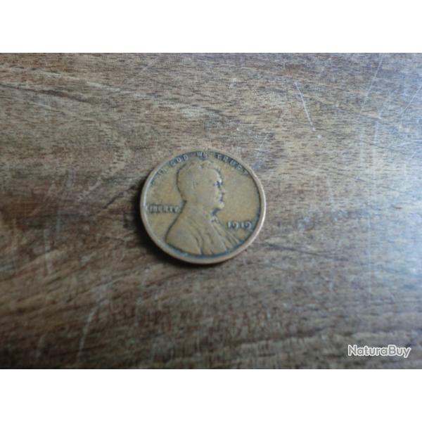 monnaie 1 penny lincoln 1919