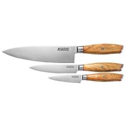 Coffret 3 couteaux Wusaki Damas 10Cr