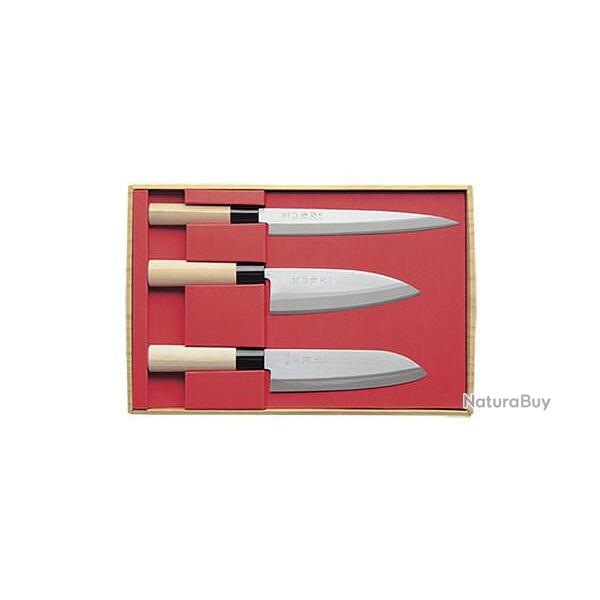 Set SekiRyu Santoku & Deba & Sashimi