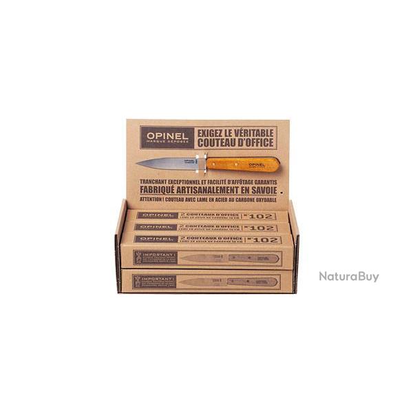 Set de 6 Couteaux Opinel Carbone n�102 H�tre