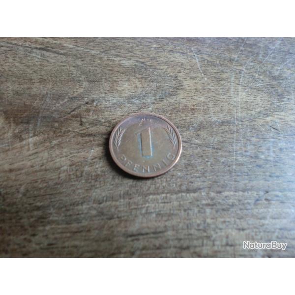 monnaie 1 pfennig  1985