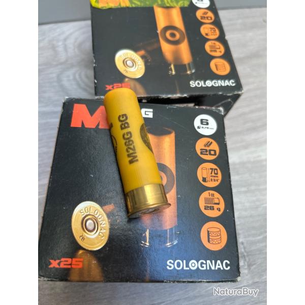 Cartouche calibre 20 n6 BG