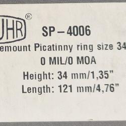 Montage monobloc SPUHR SP-4006pour lunette 34mm