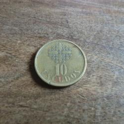 monnaie 10 escudos  1986