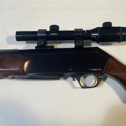 CARABINE BROWNING, MOD&Egrave;LE BAR SHORT TRACK, CALIBRE : 7mm WSM, TR&Egrave;S BON &Eacute;TAT, + LUNETTE DE BATTUE.