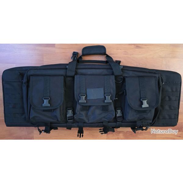 Sac de transport noir pour 2 armes longues de 90 cm max