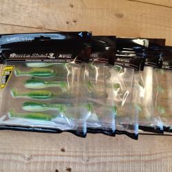 Leurres souples ADUSTA Penta Shad 3'' col. 114 - Lot de 6 pochettes