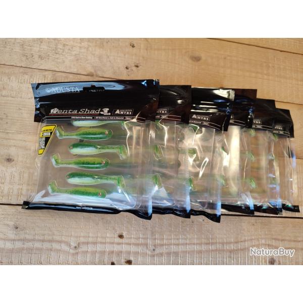 Leurres souples ADUSTA Penta Shad 3'' col. 114 - Lot de 6 pochettes