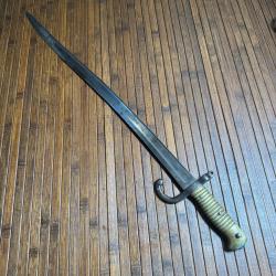 RARE BA&Iuml;ONNETTE CHASSEPOT M-1866 DE  KIRSCHBAUM SOLINGEN POIN&Ccedil;ON FRITZ WEYERSBERG