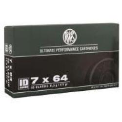 Cartouches RWS calibre 7X57R ID 11.5g 177grs x20