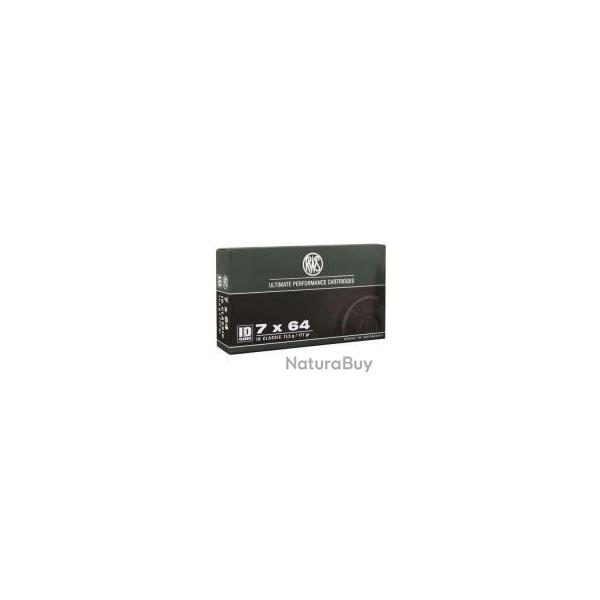 Cartouches RWS calibre 7X57R ID 11.5g 177grs x20