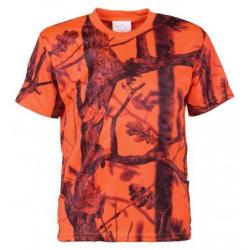 T SHIRT ENFANT PERCUSSION GHOSTCAMO orange