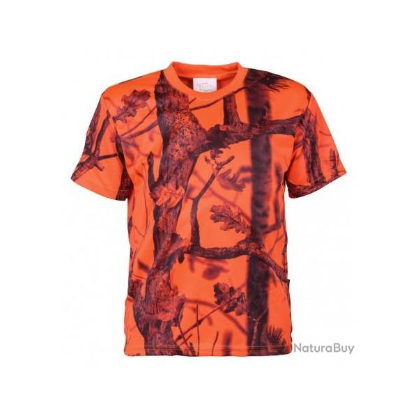 T shirt ENFANT PERCUSSION GHOSTCAMO orange