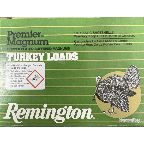 Cartouches REMINGTON magnum turkey loads calibre 10/89 63.5g bj n�4 x10
