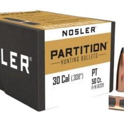 Ogives Nosler partition Calibre 30 180grs 11.7g x50