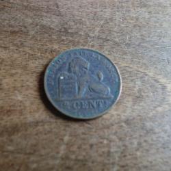 monnaie l&eacute;opold II 2 cents  1909